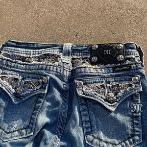 Miss Me Women's Denim Jeans with Silver Accents